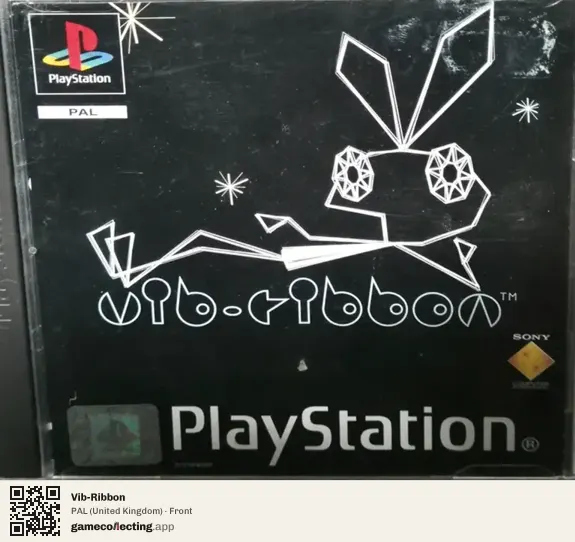 Vib-Ribbon PlayStation, United Kingdom box front