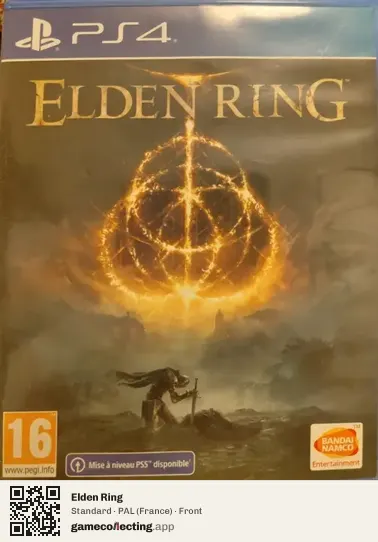 Elden Ring PlayStation 4, France box front