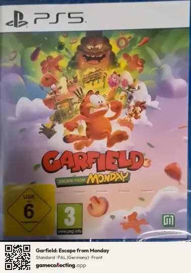 Garfield: Escape from Monday PlayStation 5, Germany box front