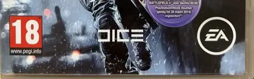 Battlefield 4, the PEGI square on its front
