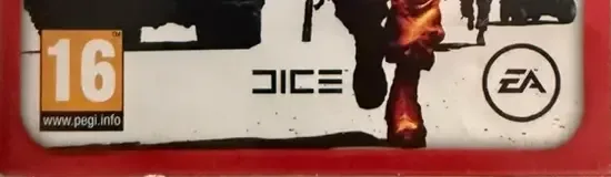 Battlefield: Bad Company 2, the PEGI square on its front
