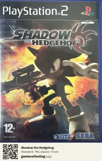 Shadow the Hedgehog PlayStation 2, Spain box front