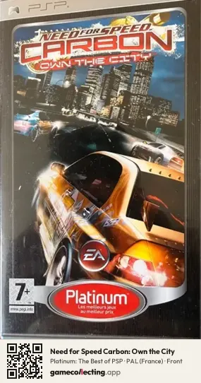 Need for Speed Carbon: Own the City PlayStation Portable, France box front