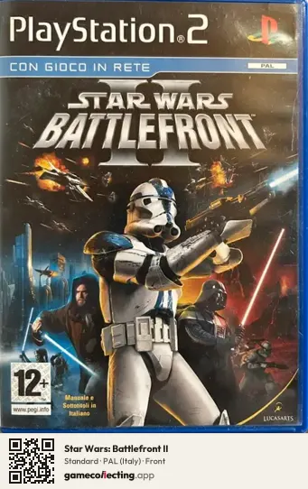 Star Wars: Battlefront II PlayStation 2, Italy box front