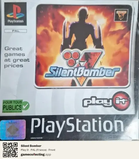 Silent Bomber PlayStation, France box front
