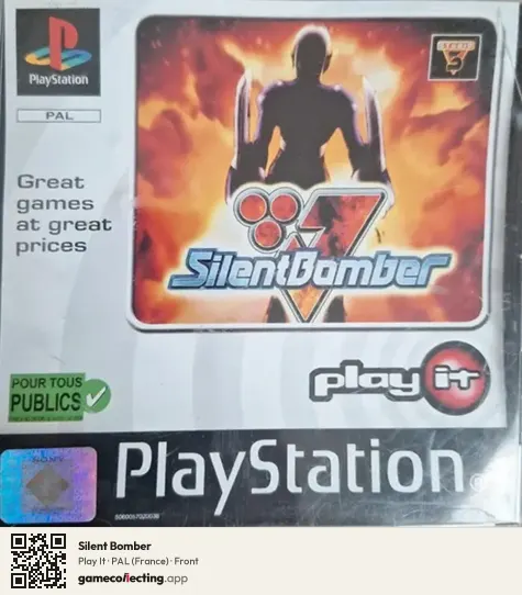 Silent Bomber PlayStation, France box front