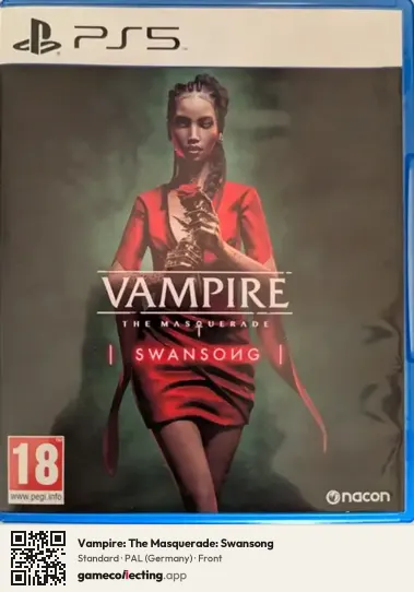 Vampire: The Masquerade: Swansong PlayStation 5, Germany box front