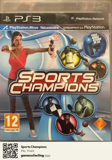 Sports Champions PlayStation 3, PAL box front