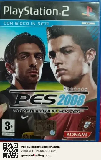 Pro Evolution Soccer 2008 PlayStation 2, Italy box front