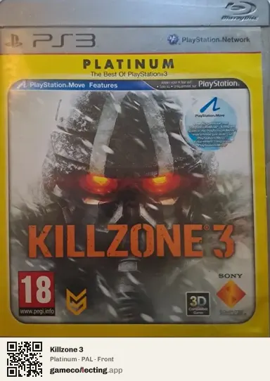 Killzone 3 PlayStation 3, PAL box front