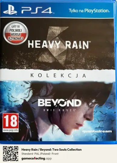 Heavy Rain / Beyond: Two Souls Collection PlayStation 4, Poland box front