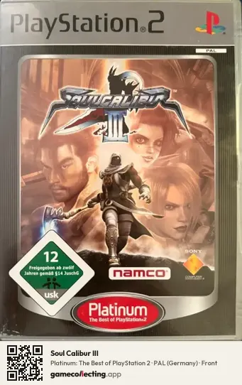 Soul Calibur III PlayStation 2, Germany box front