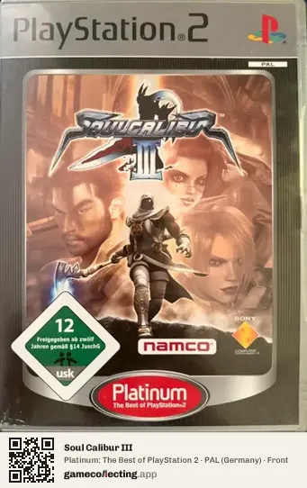Soul Calibur III PlayStation 2, Germany box front