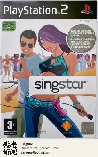 SingStar PlayStation 2, France box front