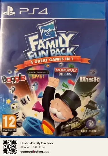 Hasbro Family Fun Pack PlayStation 4, PAL box front