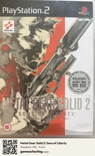 Metal Gear Solid 2: Sons of Liberty PlayStation 2, PAL box front