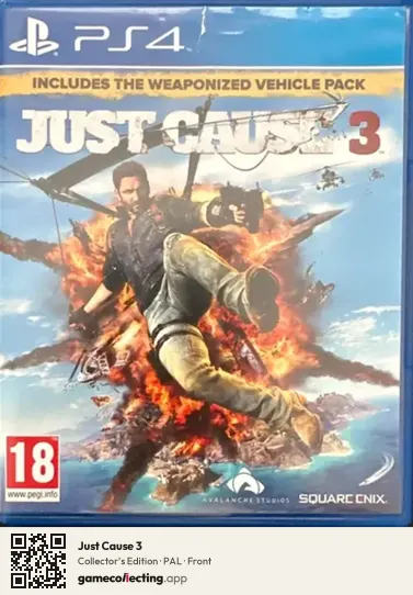 Just Cause 3 PlayStation 4, PAL box front