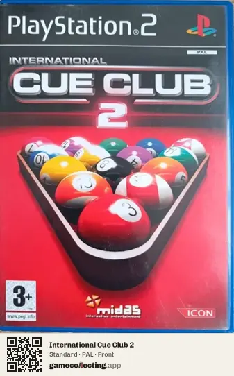 International Cue Club 2 PlayStation 2, PAL box front