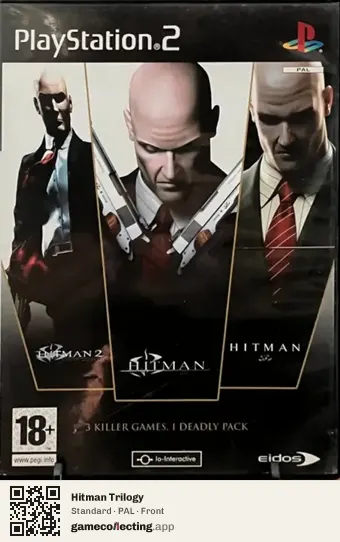 Hitman Trilogy PlayStation 2, PAL box front