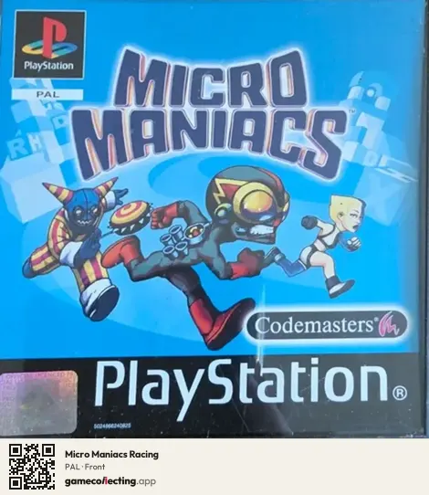 Micro Maniacs Racing PlayStation, PAL box front
