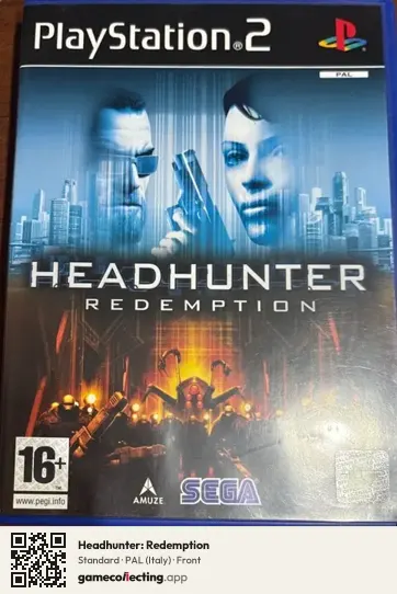 Headhunter: Redemption PlayStation 2, Italy box front