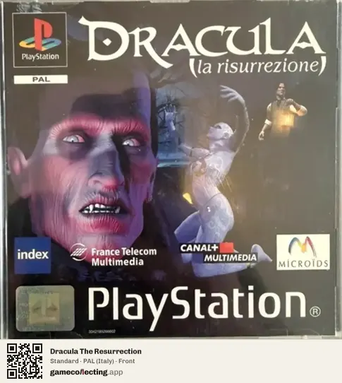 Dracula The Resurrection PlayStation, Italy box front