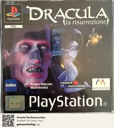Dracula The Resurrection PlayStation, Italy box front