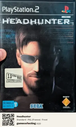 Headhunter PlayStation 2, France box front