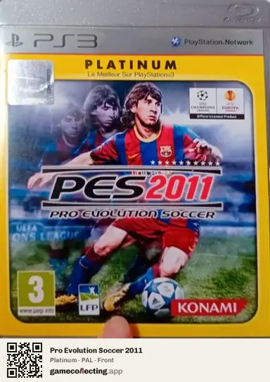 Pro Evolution Soccer 2011 PlayStation 3, PAL box front