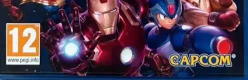 Marvel vs. Capcom: Infinite, the PEGI square on its front