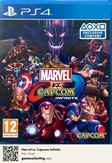 Marvel vs. Capcom: Infinite PlayStation 4, PAL box front