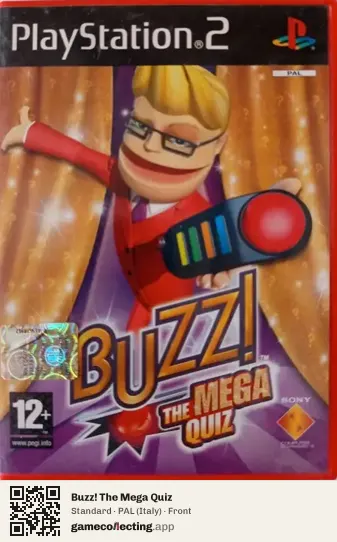 Buzz! The Mega Quiz PlayStation 2, Italy box front