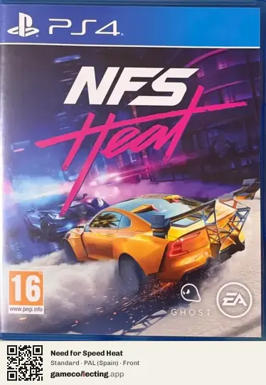 Need for Speed Heat PlayStation 4, Spain box front