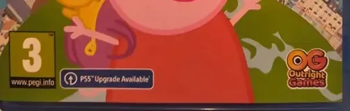 Peppa Pig: World Adventures, the PEGI square on its front