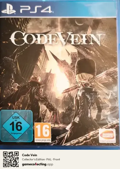 Code Vein PlayStation 4, PAL box front