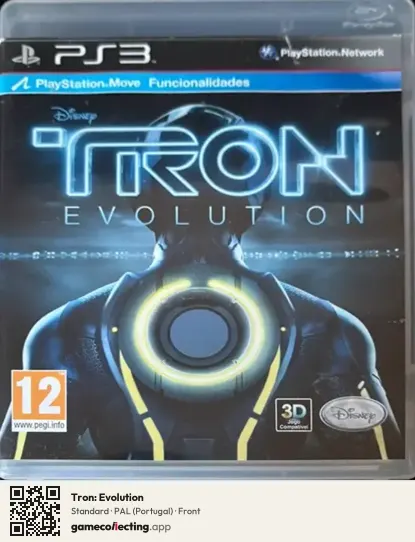 Tron: Evolution PlayStation 3, Portugal box front