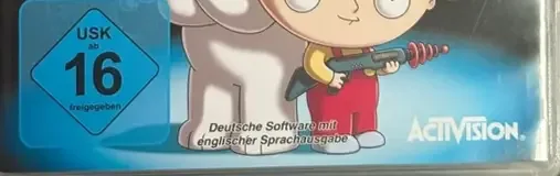 Family Guy: Back to the Multiverse, the USK square on its front