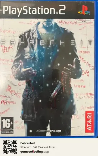 Fahrenheit PlayStation 2, France box front