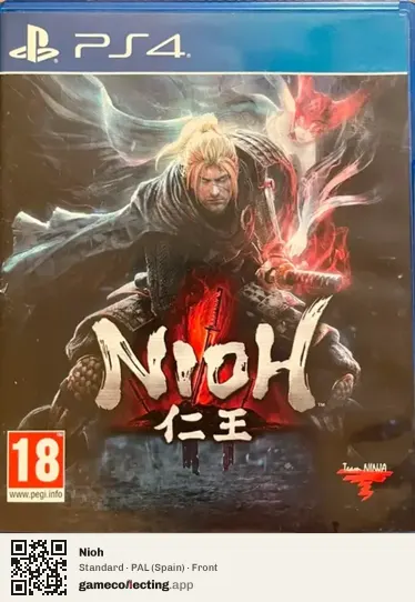 Nioh PlayStation 4, Spain box front