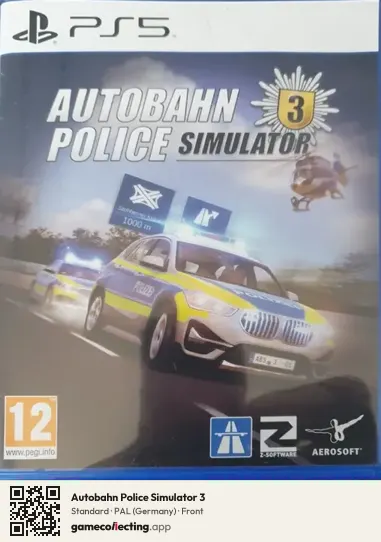 Autobahn Police Simulator 3 PlayStation 5, Germany box front