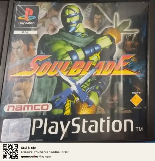 Soul Blade PlayStation, United Kingdom box front