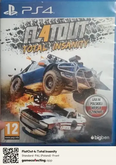 FlatOut 4: Total Insanity PlayStation 4, Poland box front