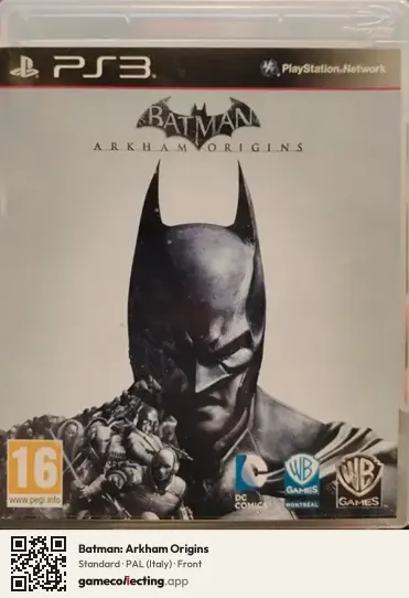 Batman: Arkham Origins PlayStation 3, Italy box front