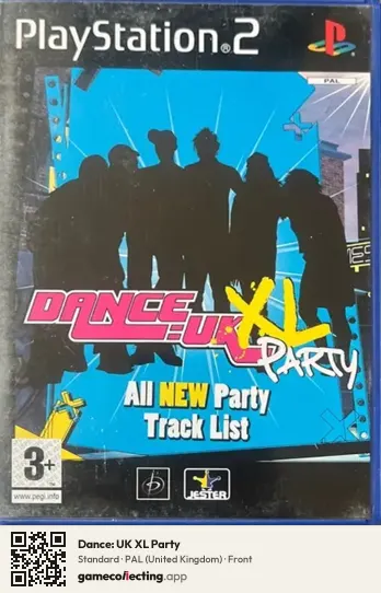Dance: UK XL Party PlayStation 2, United Kingdom box front