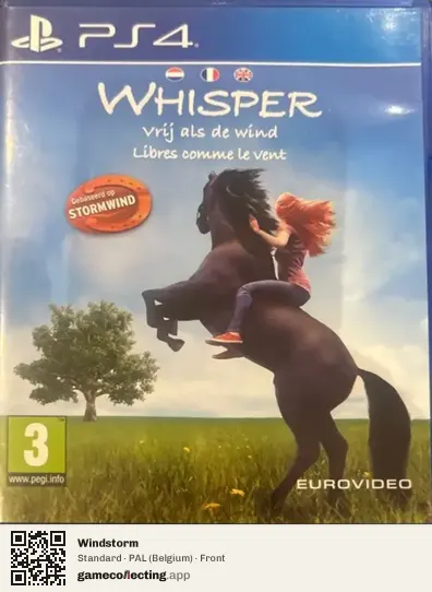 Windstorm PlayStation 4, Belgium box front