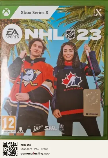 NHL 23 Xbox Series X, PAL box front
