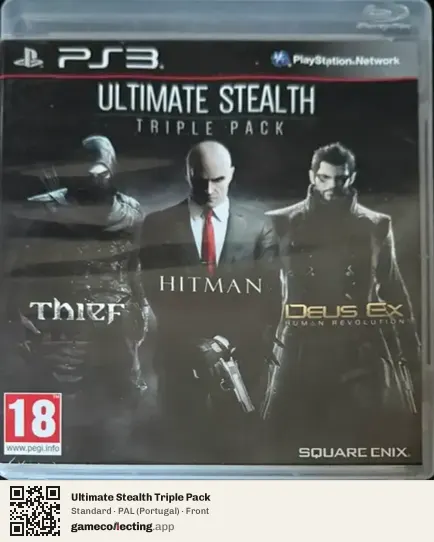 Ultimate Stealth Triple Pack PlayStation 3, Portugal box front