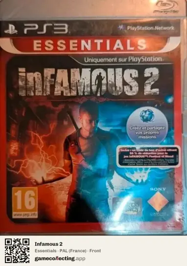 Infamous 2 PlayStation 3, France box front