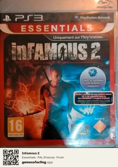 Infamous 2 PlayStation 3, France box front