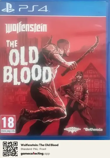 Wolfenstein: The Old Blood PlayStation 4, PAL box front